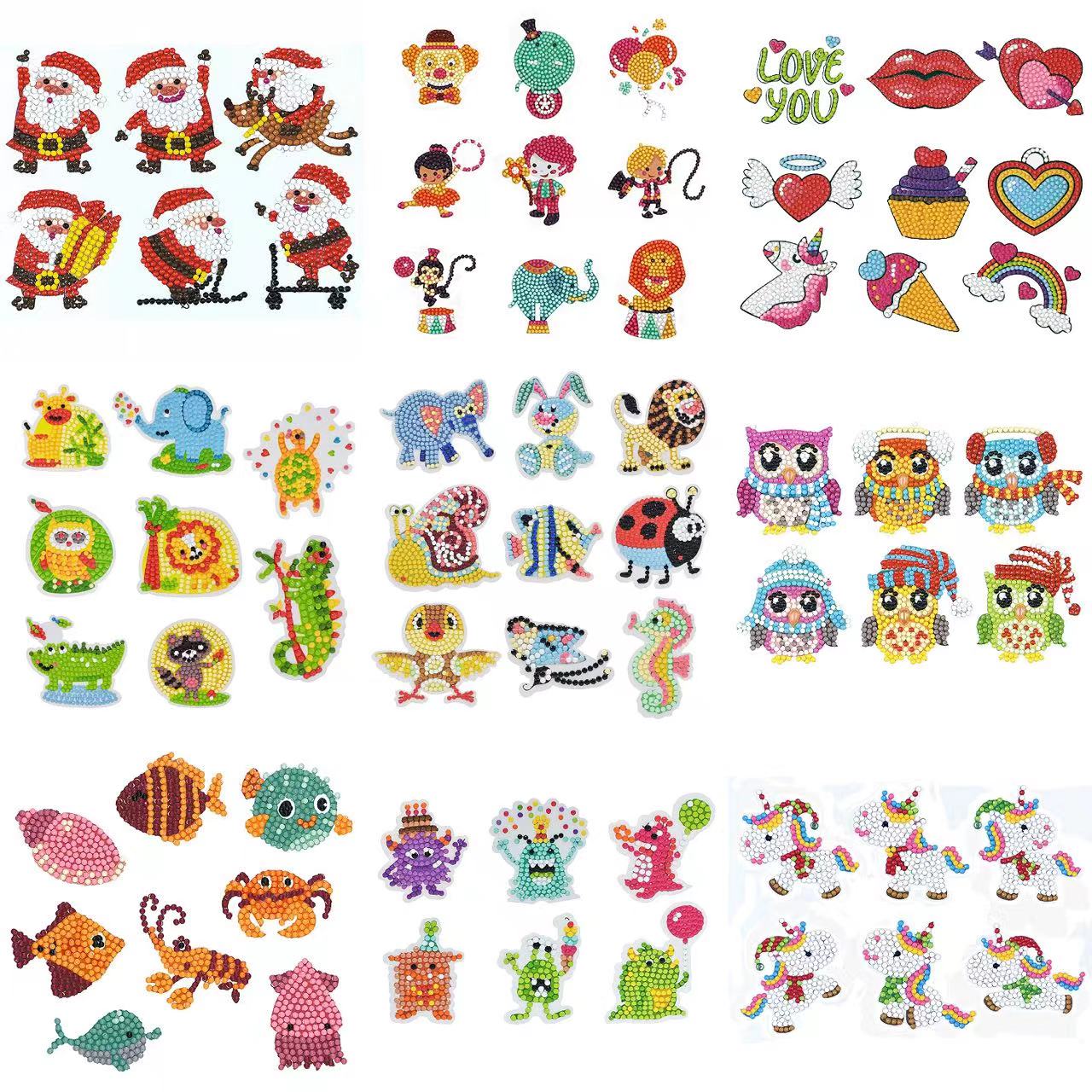 Resin Art For Kids - Алмазная живопись, наклейки 5D «сделай сам»,