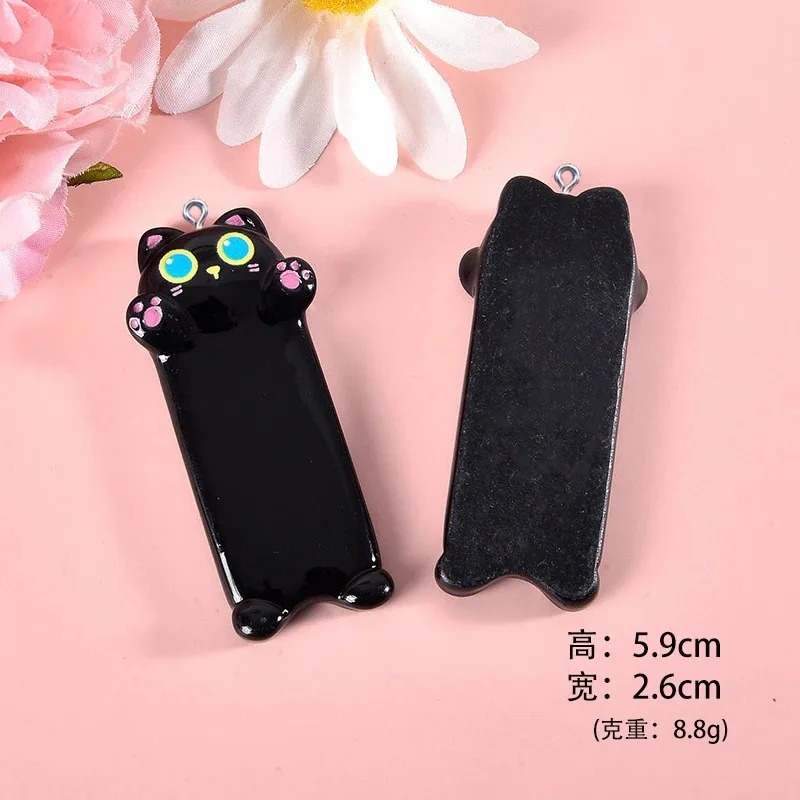 Resin Art Keychain - 5 шт. милых мультяшных подвесок-кошек из