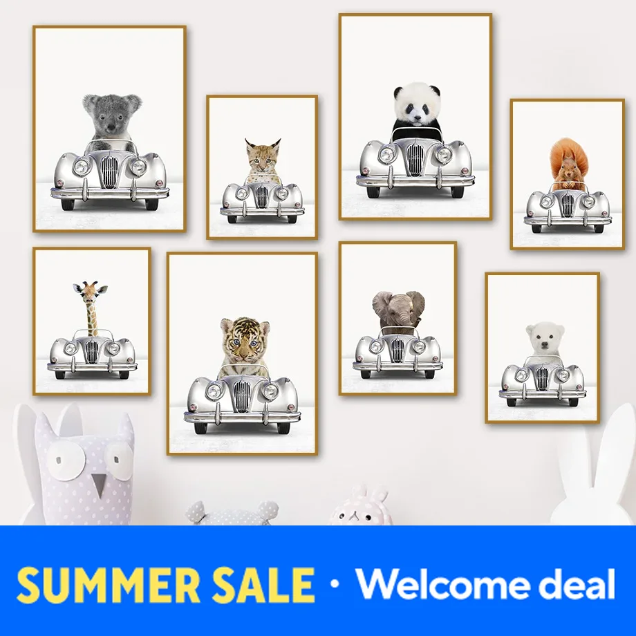 Resin Art For Kids - Настенные постеры с милыми животными в