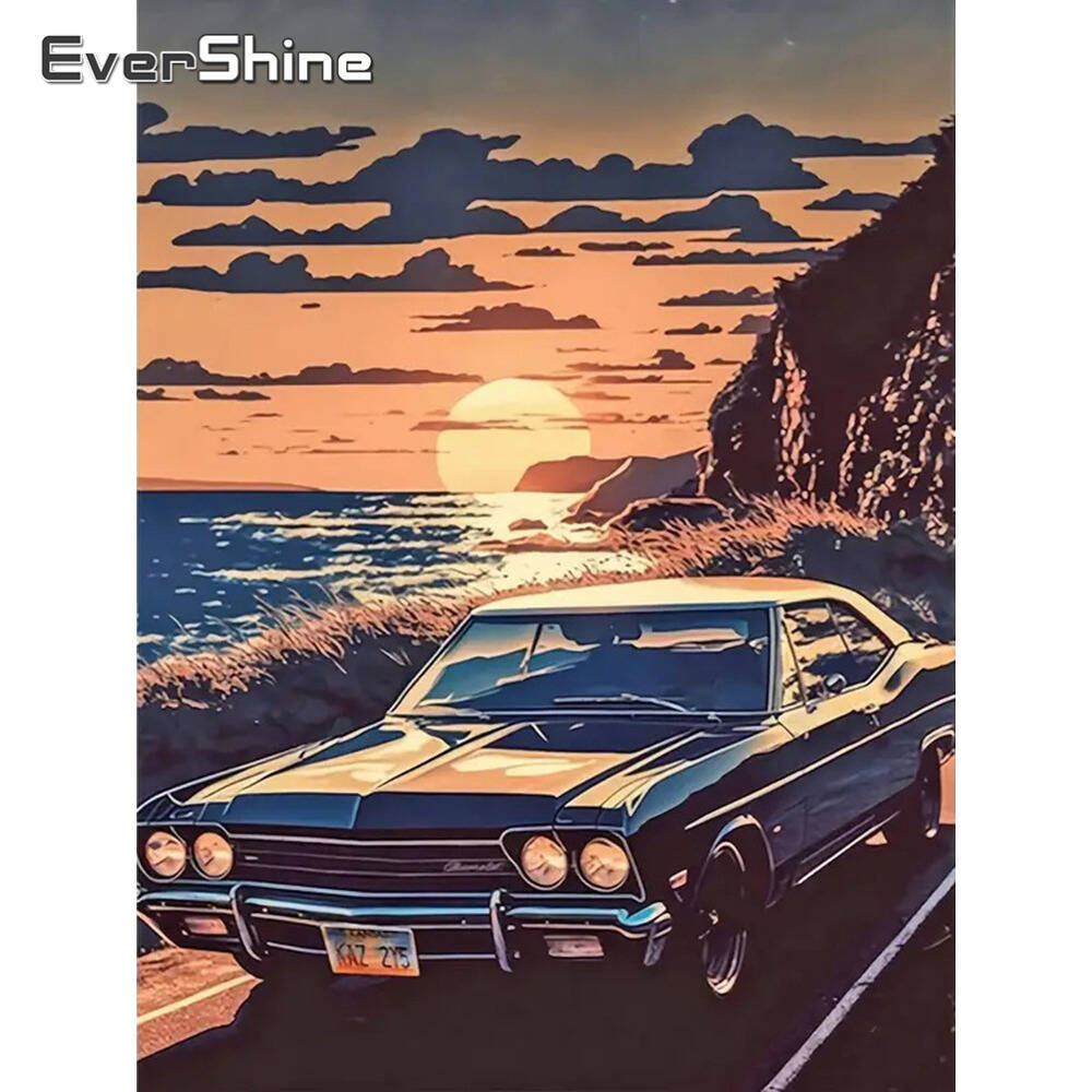Resin Art Wallpaper - Evershine алмазная живопись собака животное горный