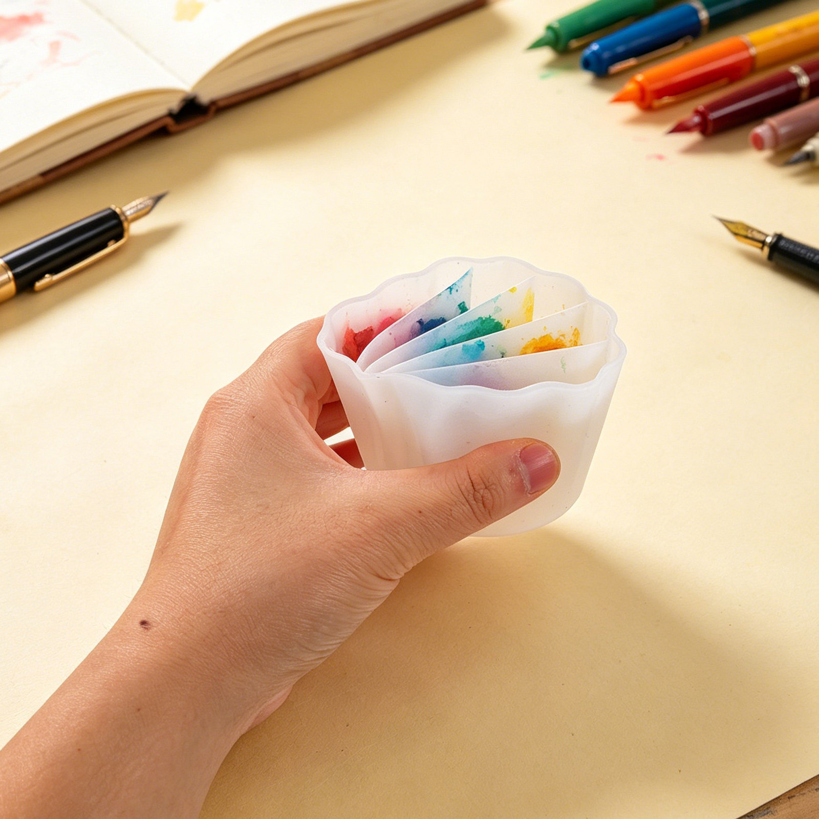 Resin Art Pouring - 4 шт. силиконовых раздельных чашек для