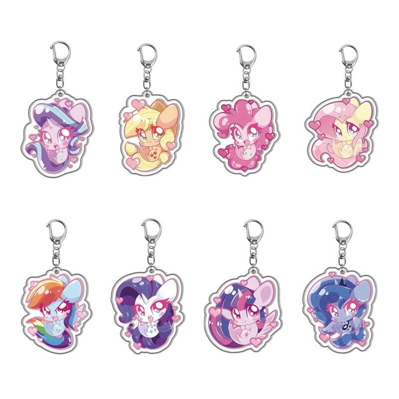 Resin Art Keychain - Милый акриловый брелок-подвеска «Мой маленький пони»