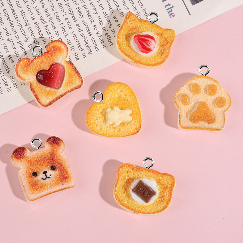 Resin Art Keychain - 10 шт. милых смоляных подвесок в