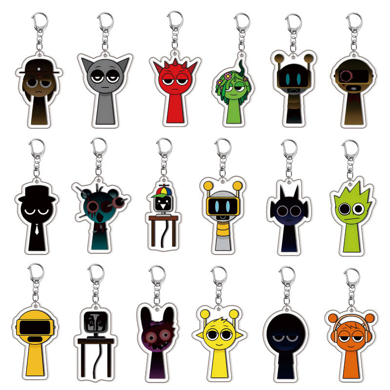 Resin Art Keychain - Брелок-подвеска Incredibox Sprunky Beats Rhythm Crew: