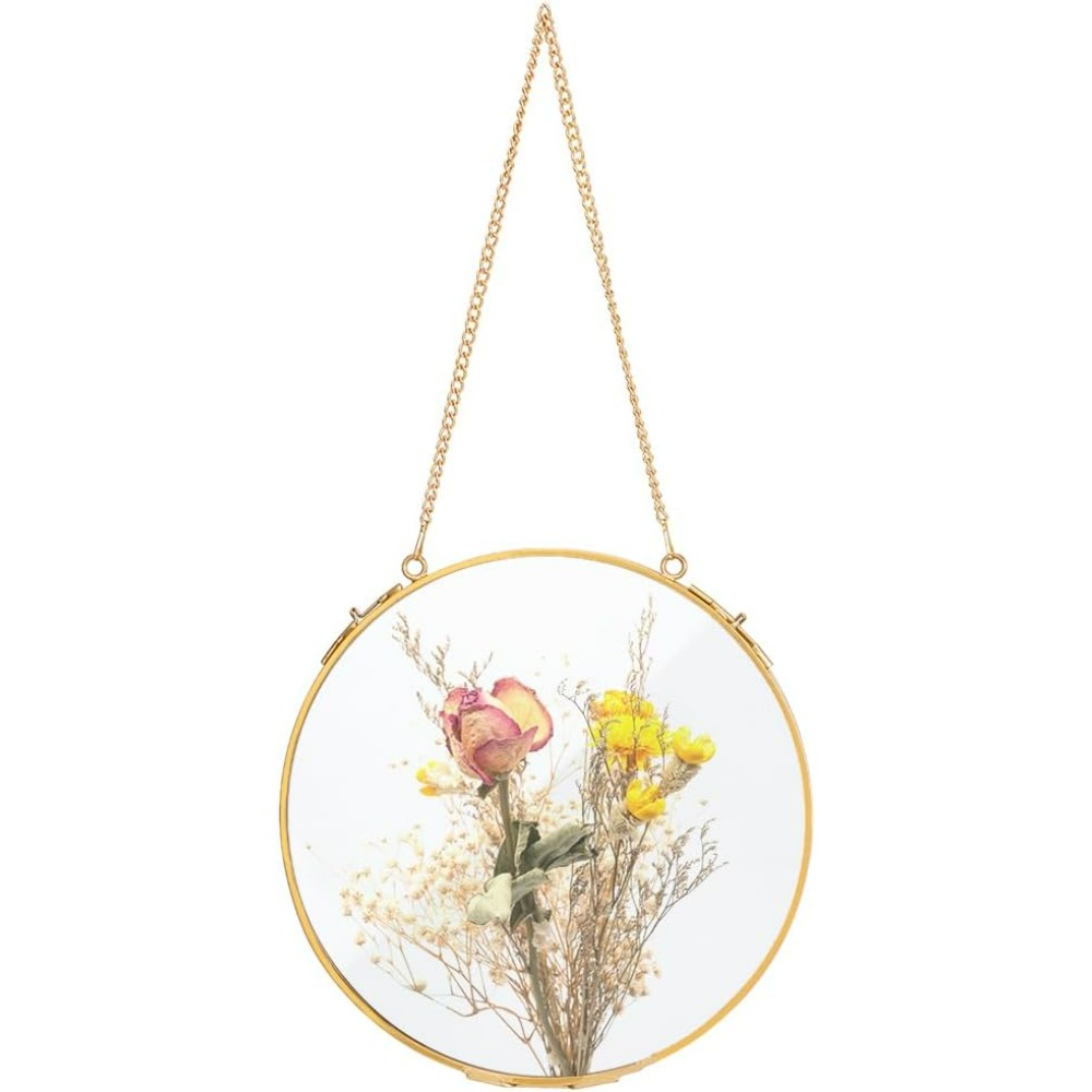 Dried Flower Pressed - 1 шт., 7,8 дюйма, подвесная стеклянная
