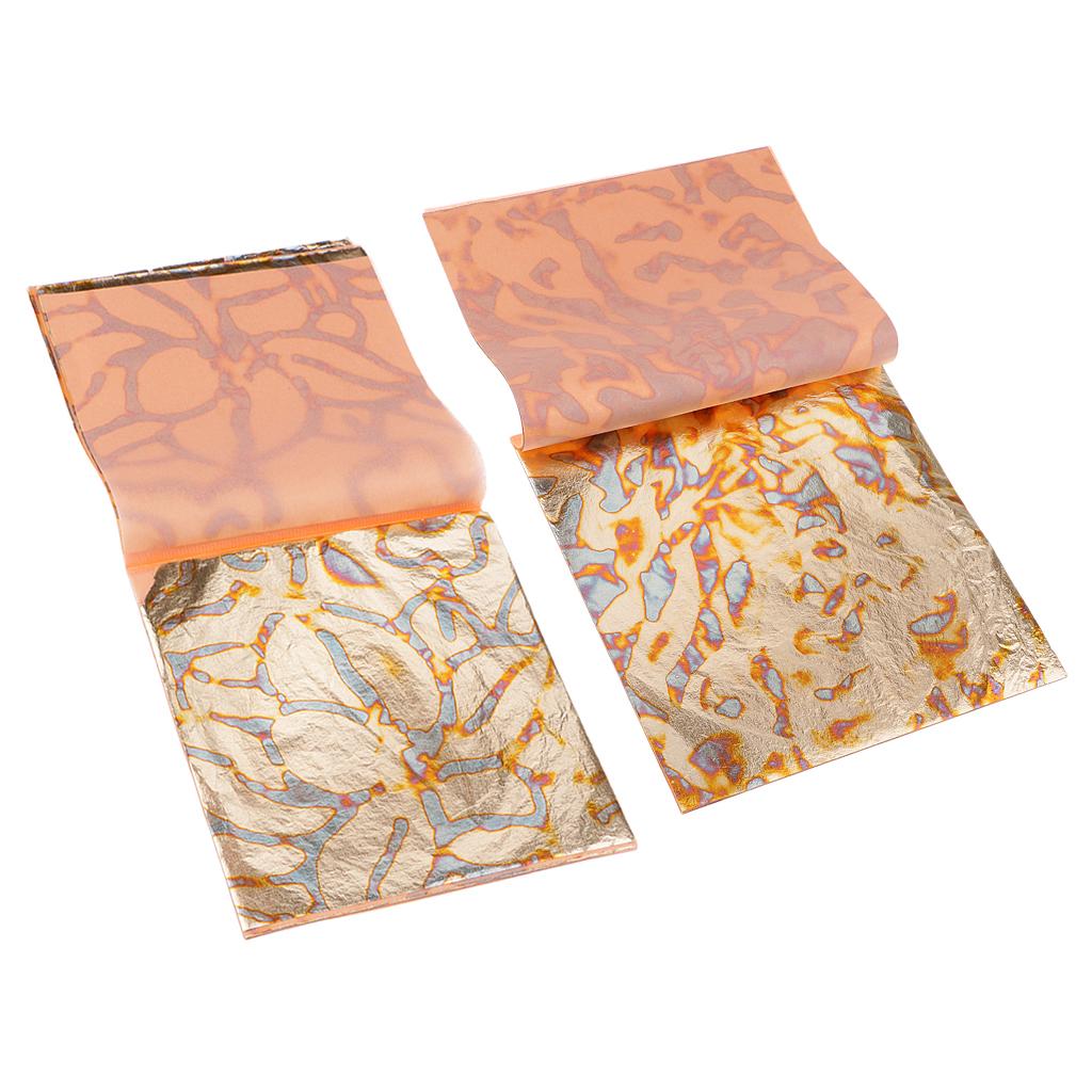 Gold Leaf Foil - Листы с имитацией сусального золота, многоцветная