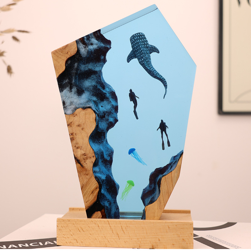 Светящаяся настольная фигурка  – обзор и цена Resin Art Anniversary Gift