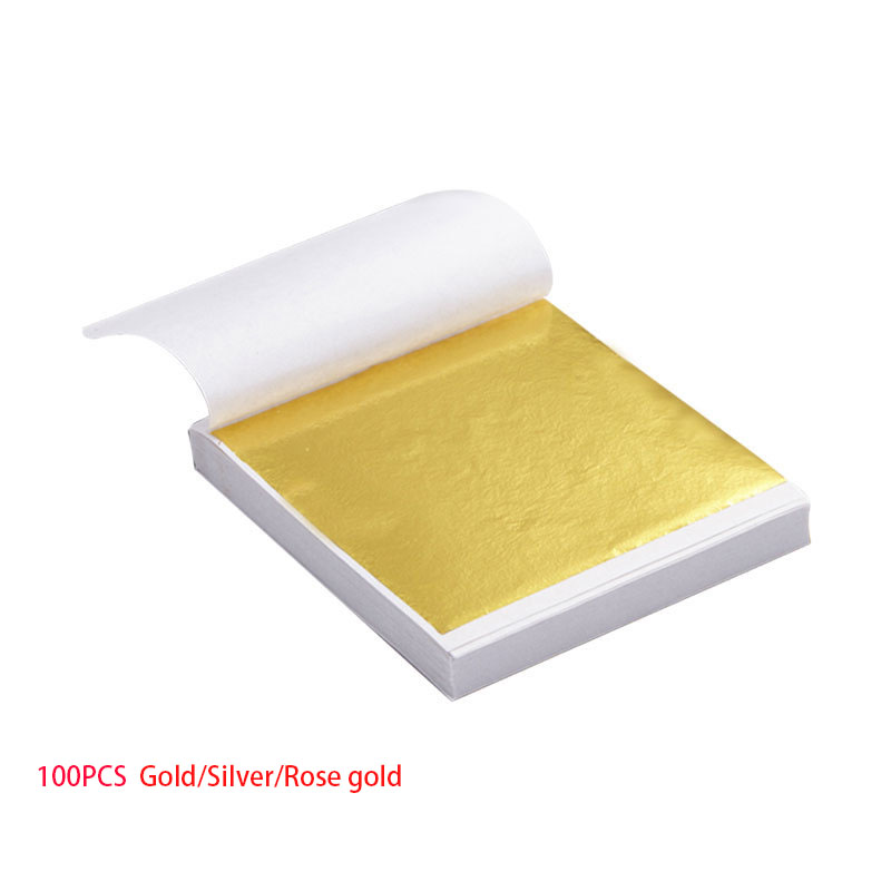 100 шт., листы бумаги для худо – обзор и цена Gold Leaf Foil