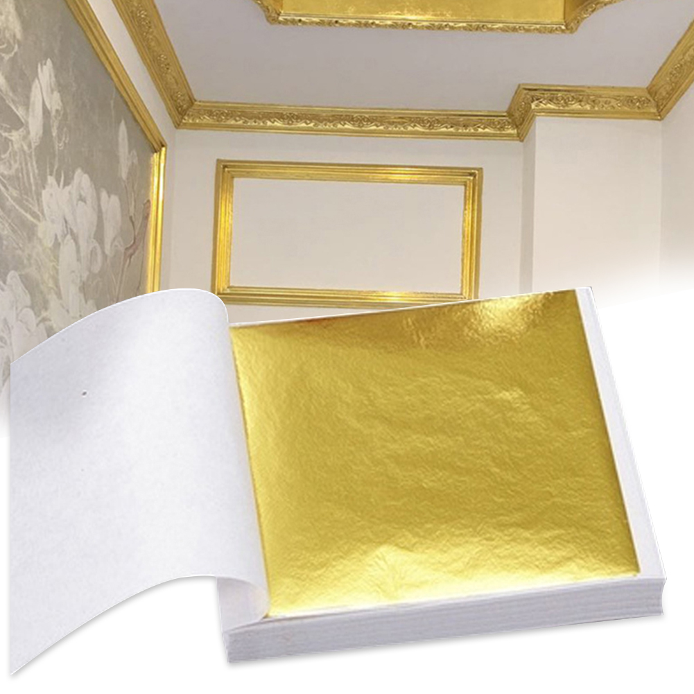 100 шт., листы бумаги для худо – обзор и цена Gold Leaf Foil