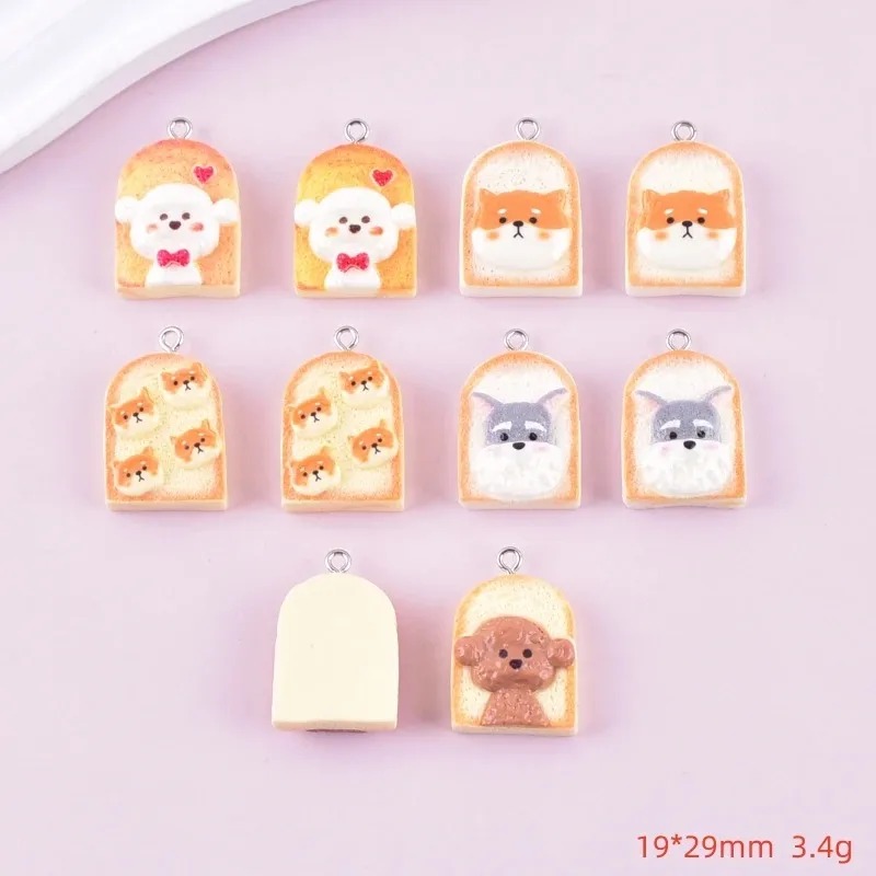 10 шт. милых подвесок из смолы – обзор и цена Resin Art Keychain
