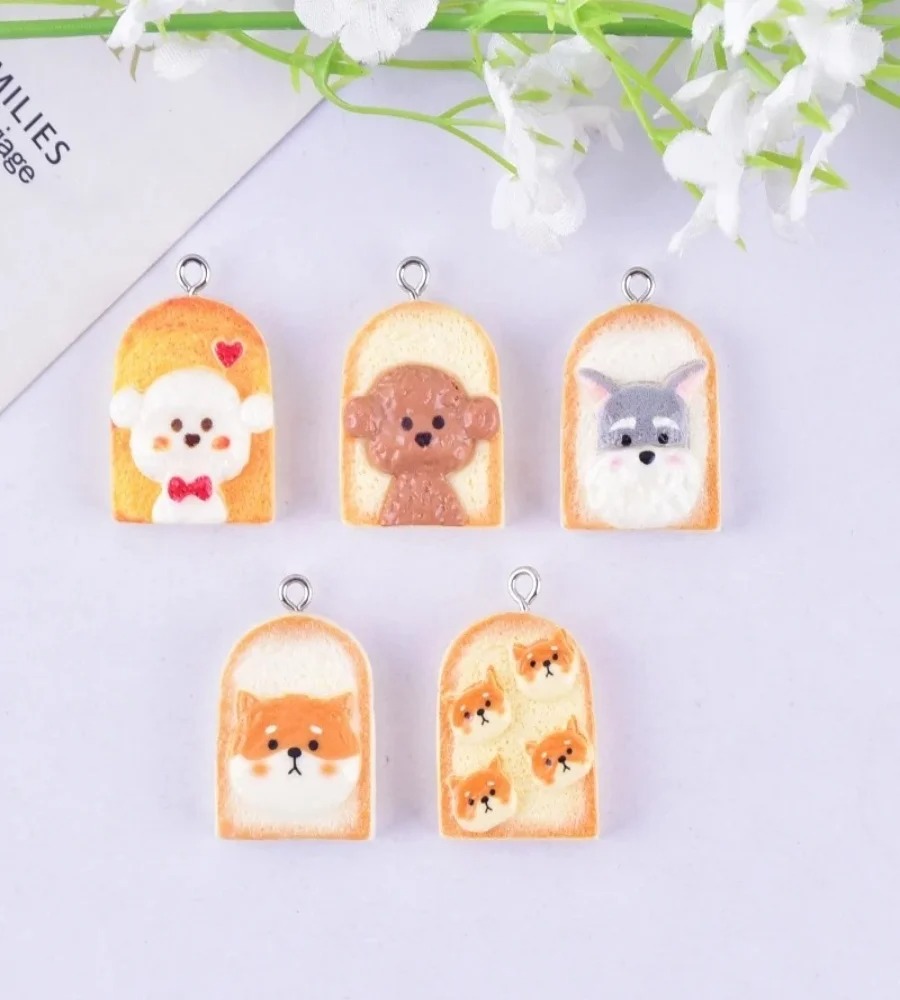10 шт. милых подвесок из смолы – обзор и цена Resin Art Keychain