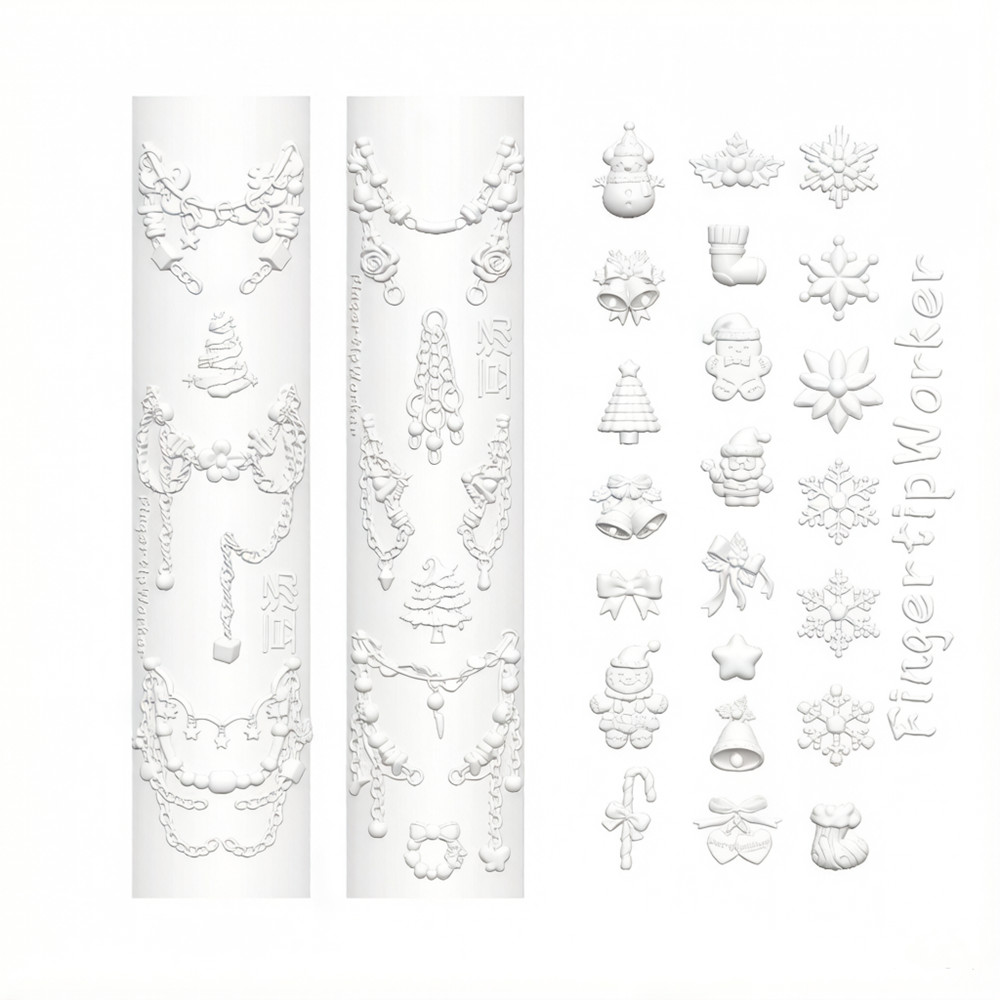 Рождественская 3D-силиконовая  – обзор и цена Resin Art Templates Free