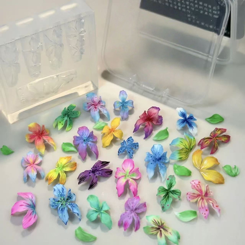 3D-формы для ногтей в виде цве – обзор и цена Resin Art Templates Free