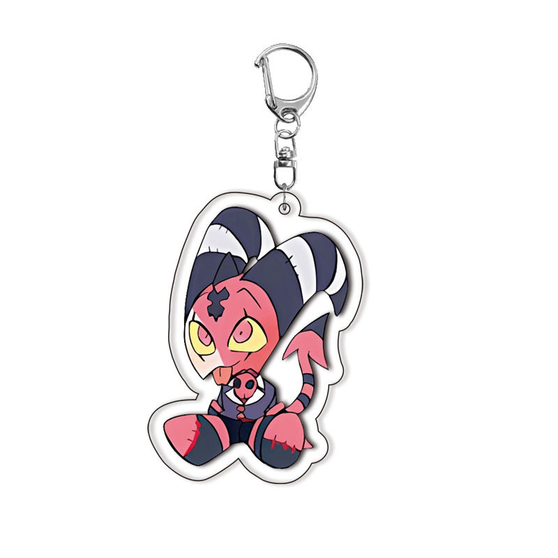 Новые акриловые брелоки Hazbin – обзор и цена Resin Art Keychain