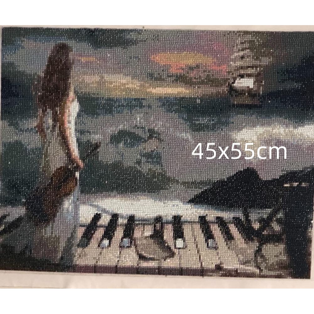 Девушка играет на фортепиано D – обзор и цена Resin Art Studio