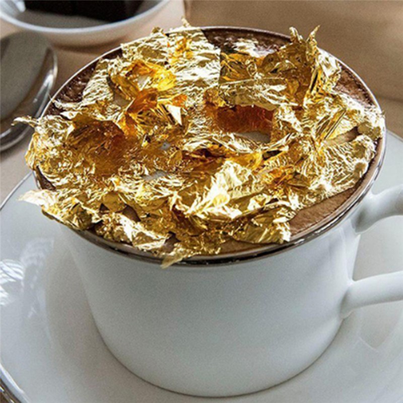 100 листов чистой 24-каратной  – обзор и цена Gold Leaf Foil