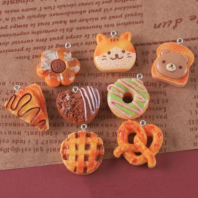 10 штук милых подвесок из смол – обзор и цена Resin Art Keychain