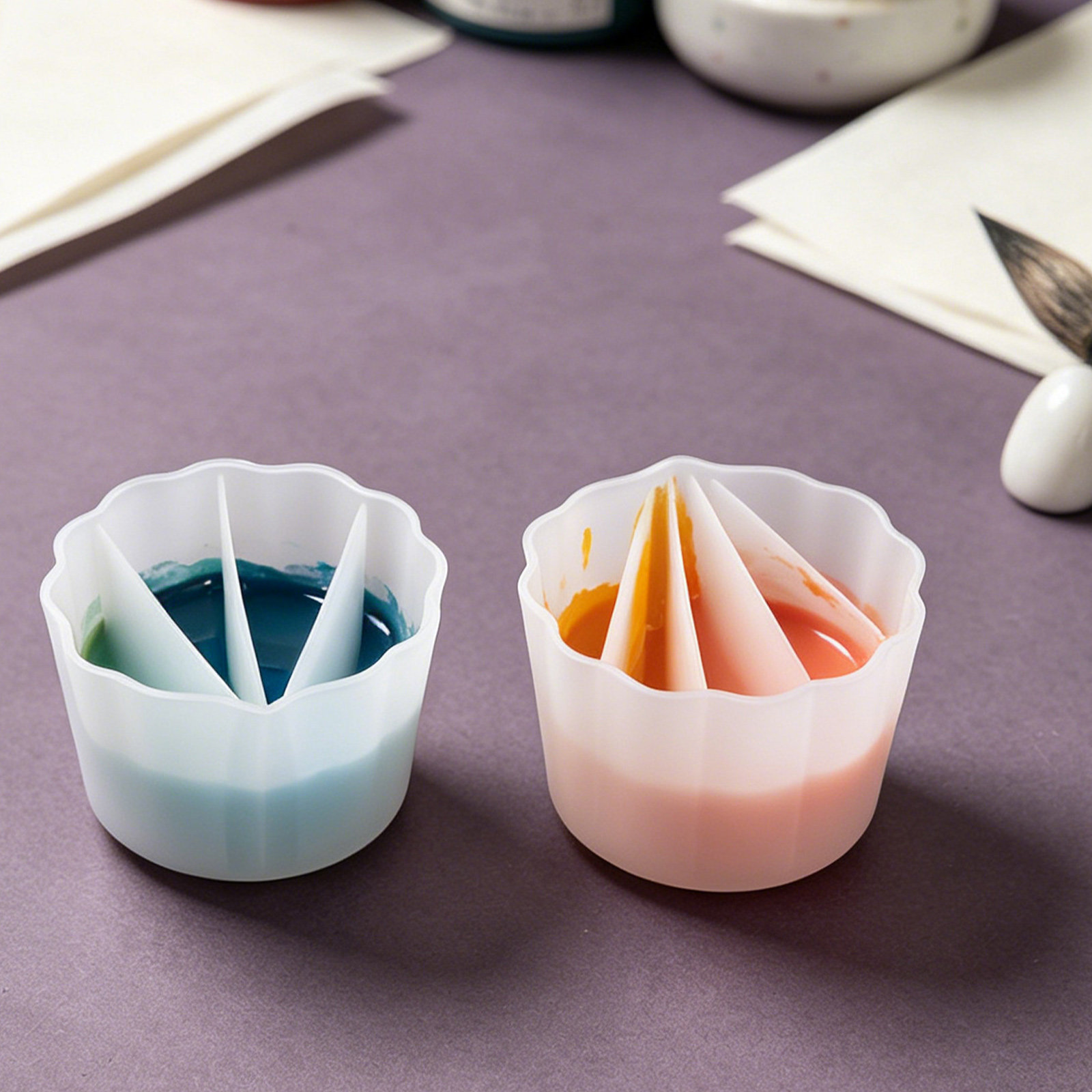 4 шт. силиконовых раздельных ч – обзор и цена Resin Art Pouring