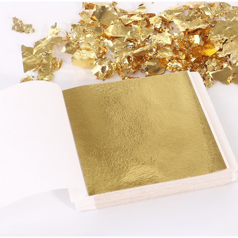 200 шт. золотых фольгированных – обзор и цена Gold Leaf Foil