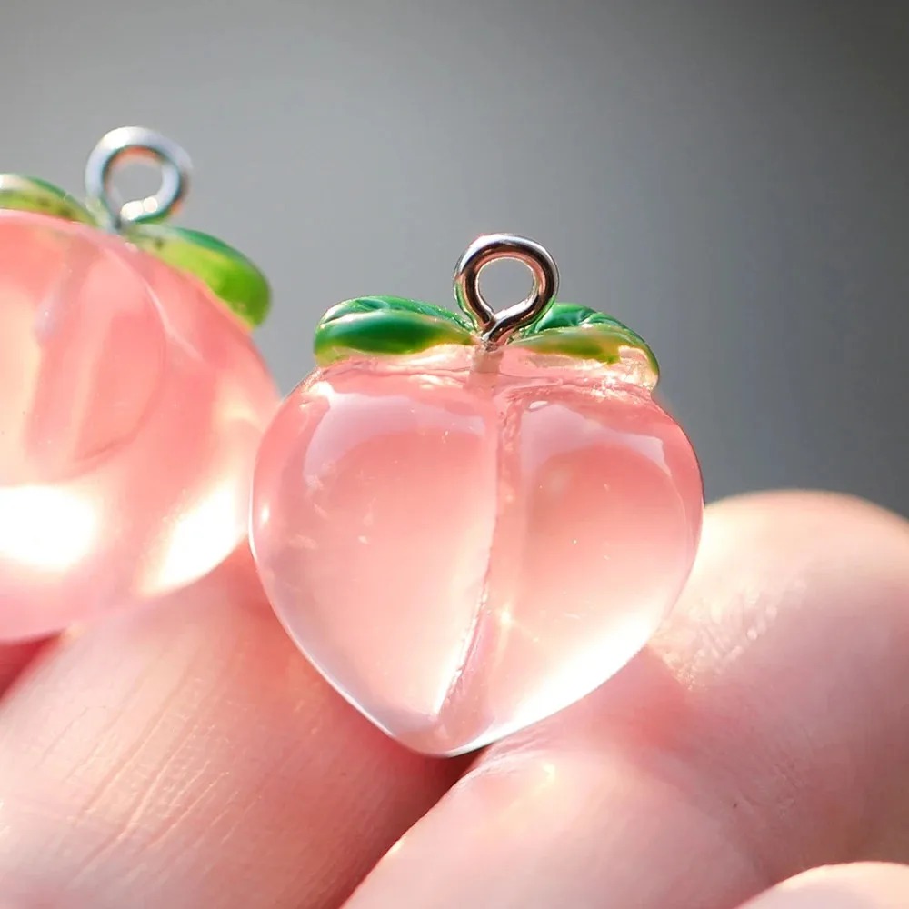 10 шт. прозрачных розовых перс – обзор и цена Resin Art Keychain