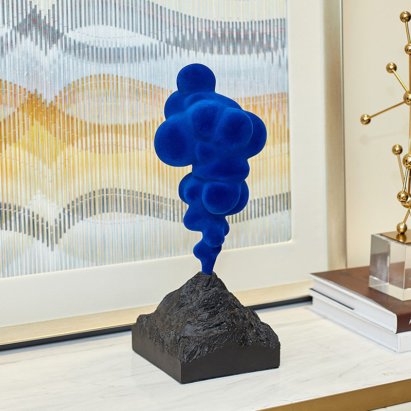 Синяя абстрактная скульптура в – обзор и цена Resin Art Studio