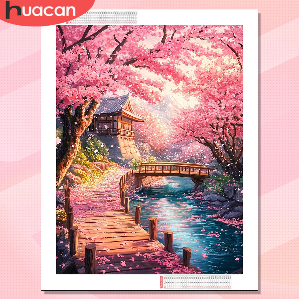 Алмазная вышивка HUACAN: Пейза – обзор и цена Resin Art Wallpaper