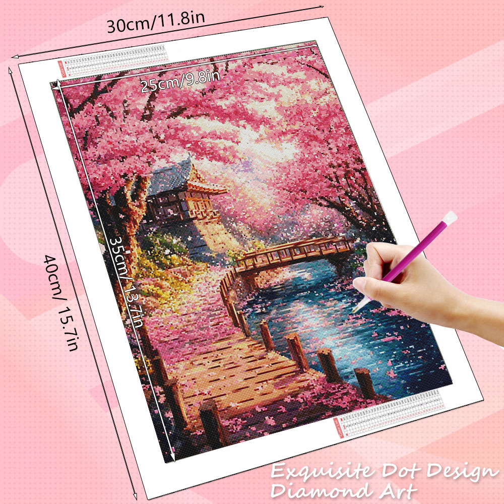 Алмазная вышивка HUACAN: Пейза – обзор и цена Resin Art Wallpaper