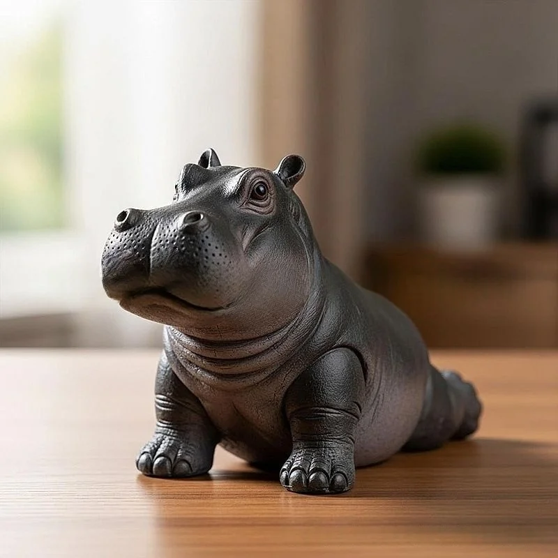 Мультяшный абстрактный бегемот – обзор и цена Resin Art Decoration Items